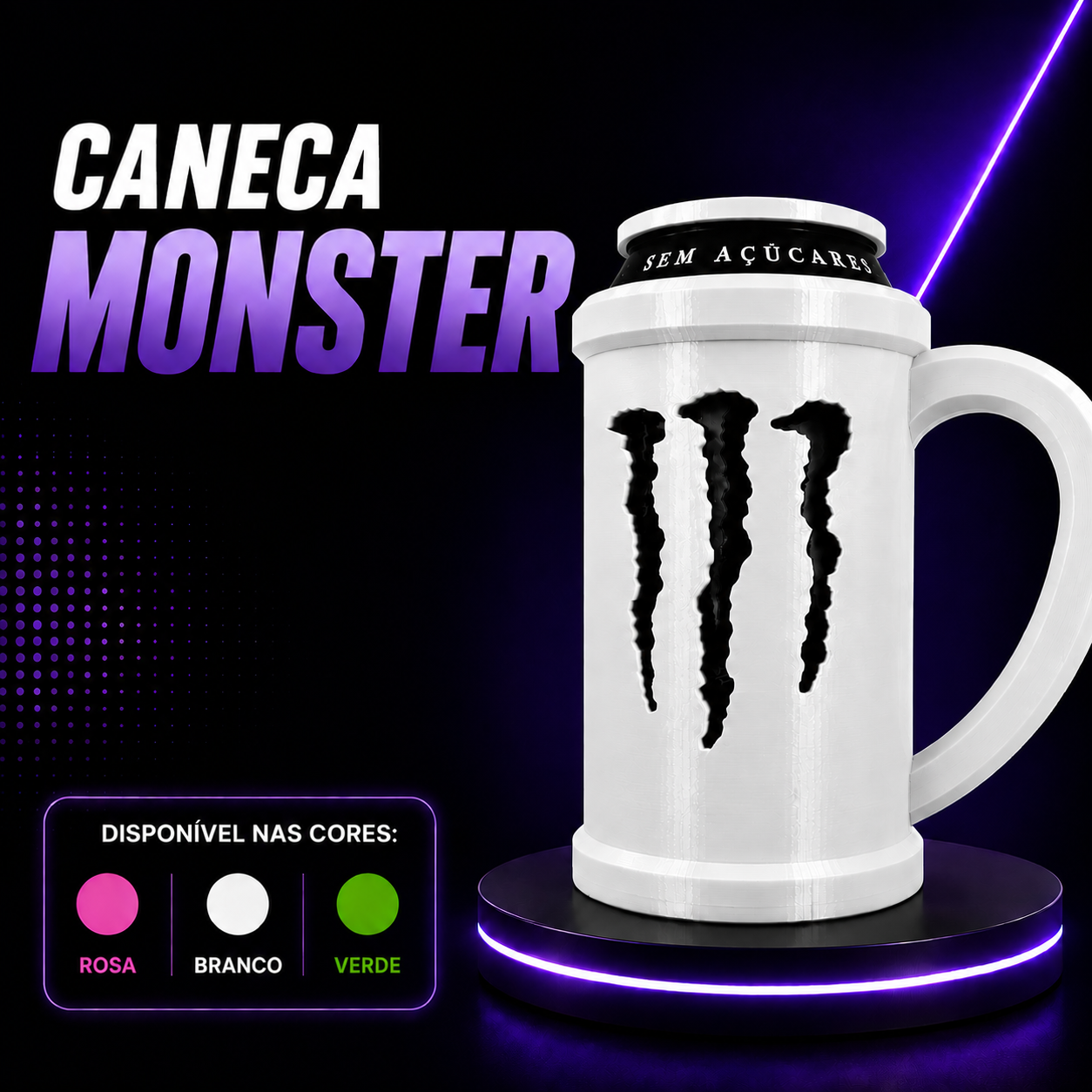 🍹 Caneca Monster Efeito Verão – O Kit Completo para Quem Vive com Estilo! ☀️