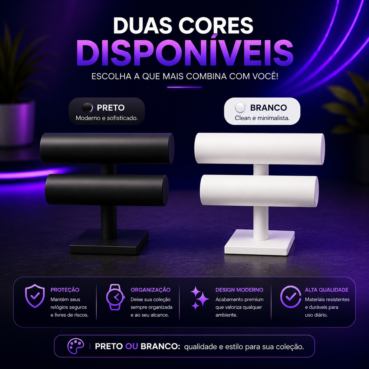 ⌚Suporte de Relógio - O suporte perfeito para proteger a sua coleção de relógios!✨