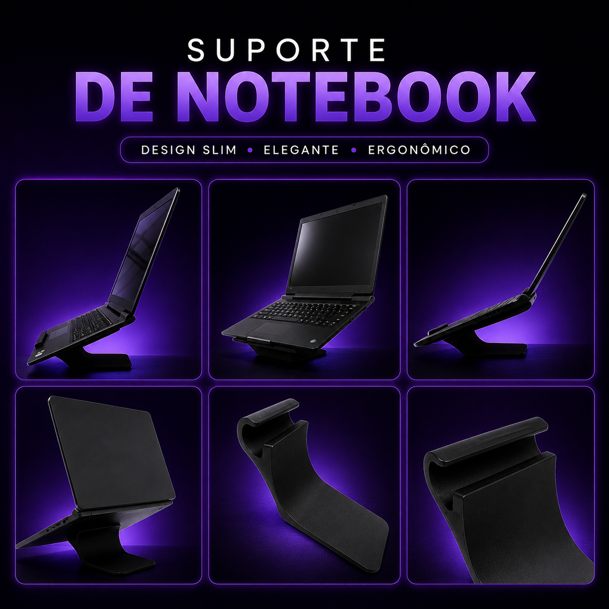 💻 Suporte para Notebook – Mais conforto e produtividade no seu dia a dia! ✨