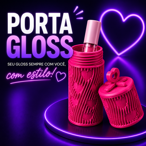 💄 Porta Gloss – Chega de perder o seu gloss na bolsa! Tenha-o sempre à mão! ✨