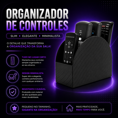 🏠 Organizador de Controles – Mais organização e sofisticação para sua sala! ✨