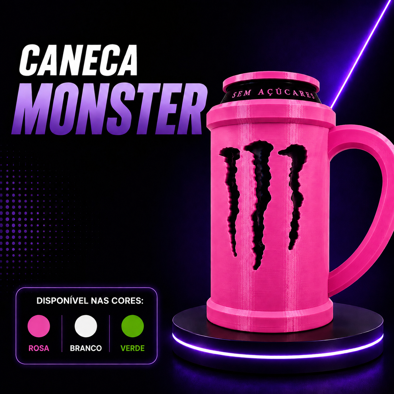 🍹 Caneca Monster Efeito Verão – O Kit Completo para Quem Vive com Estilo! ☀️