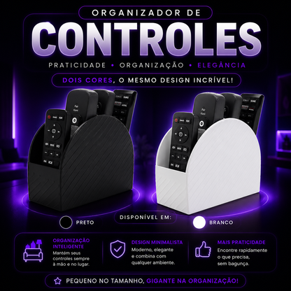 🏠 Organizador de Controles – Mais organização e sofisticação para sua sala! ✨