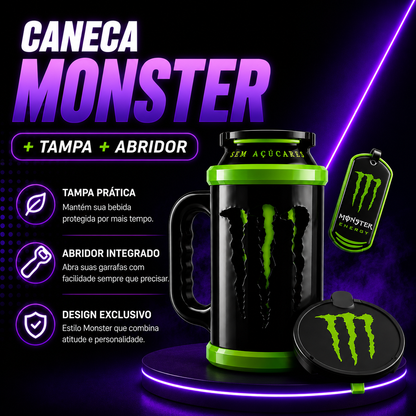 🍹 Caneca Monster Efeito Verão – O Kit Completo para Quem Vive com Estilo! ☀️