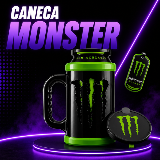 🍹 Caneca Monster Efeito Verão – O Kit Completo para Quem Vive com Estilo! ☀️