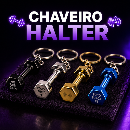💪 Chaveiro Fitness Personalizado – Leve sua motivação para todos os lugares! 🔥